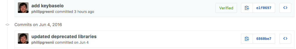Verified Github Commit
